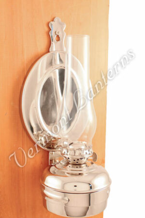 Chrome Oil Lamps - Nickel "Dorset" Wall Lamp 10"