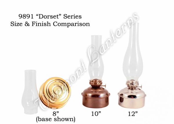 Oil Lamps Brass "Dorset" Table Lamp - 12"