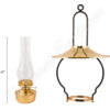 "Mansfield" Saloon Hanging Lamp - Brass 21" w/shade