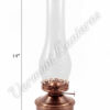 Oil Lantern - Antique Brass "Mansfield" Table Lamp 14"