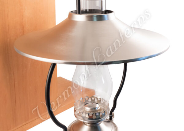 "Mansfield" Saloon Hanging Lamp - Pewter 21" w/shade