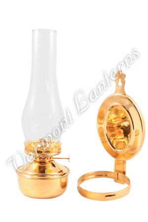 Wall Lantern - Large Brass "Mansfield" 14"