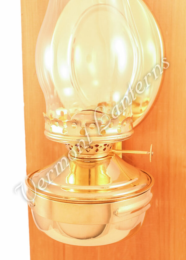 Wall Lantern - Large Brass "Mansfield" 14"