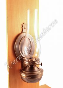 Wall Lantern - Large Antique Brass u0022Mansfieldu0022 14u0022