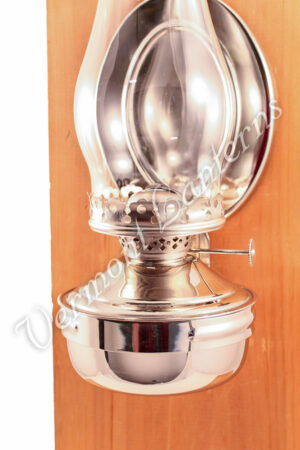 Wall Lantern - Large Chrome Nickel "Mansfield" 14"