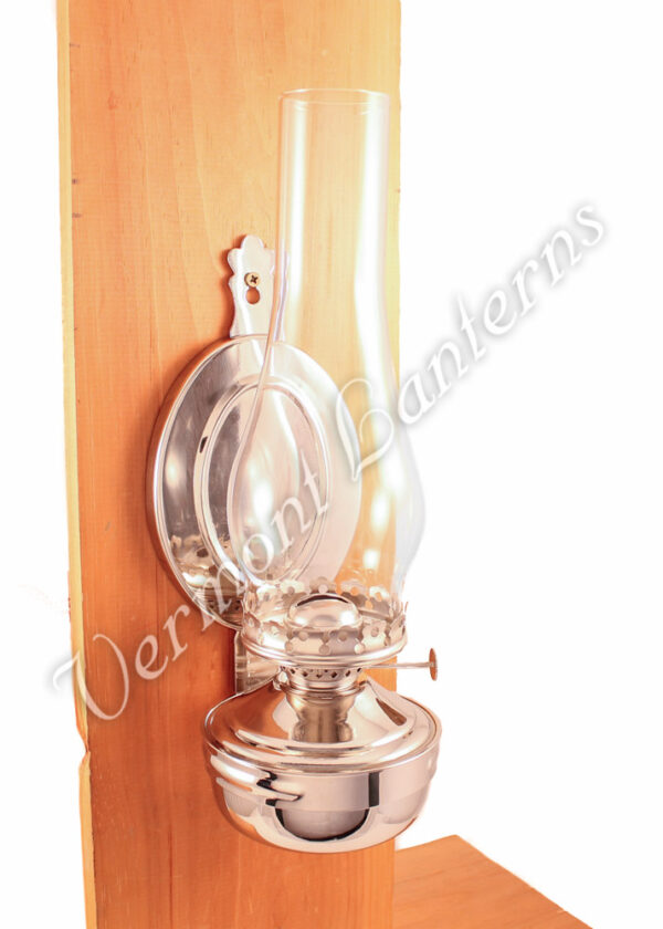 Wall Lantern - Large Chrome Nickel "Mansfield" 14"