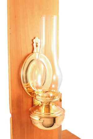 Mansfield Brass Wall Oil Lamp