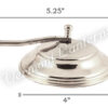 Wall Lantern Smoke Bell Nickel - 9891/9920