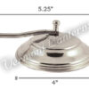 Wall Lantern Smoke Bell Pewter - 9891/9920