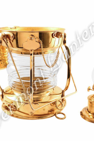 Ships Lanterns - Brass Anchor Lamp - 15.5"