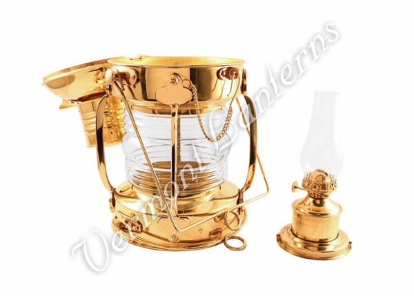 Ships Lanterns - Brass Anchor Lamp - 15.5"