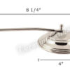 Wall Lantern Smoke Bell Nickel - 9947