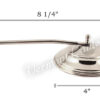 Yacht Lamp - Gimbaled Nickel with Smoke Bell - 12"