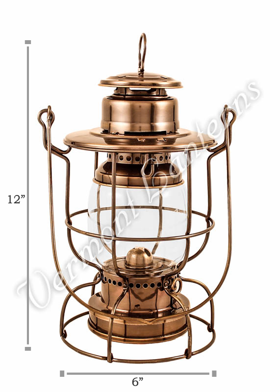 Railroad Lanterns Antique Brass 12" - Train Lamp