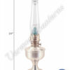 Aladdin Aluminum Table Oil Lamp - 24"