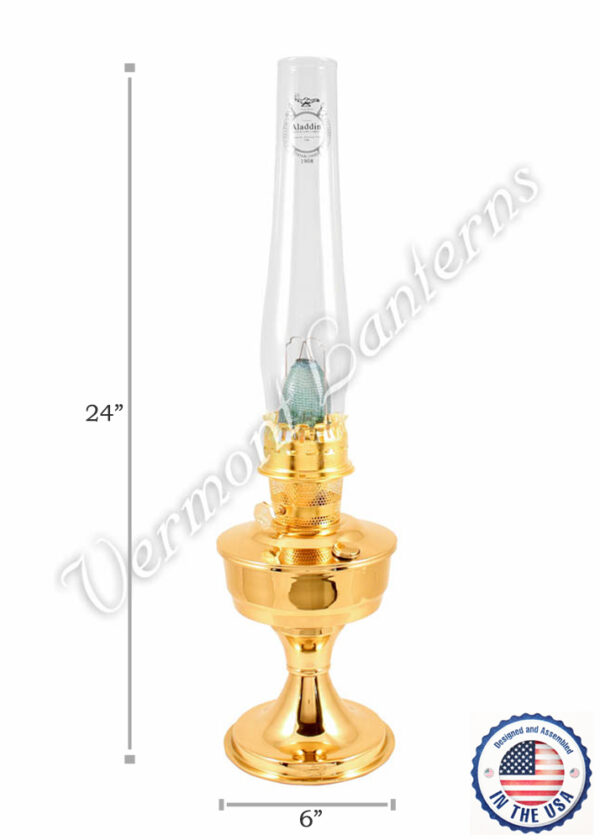 Aladdin Brass Heritage Oil Lamp - 24"