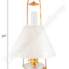 Aladdin Regency Hanging Lamp with Shade