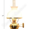 Aladdin Deluxe Brass Wall Lamp with Shade