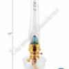 Aladdin Genie III Oil Lamp - Clear Glass 19"