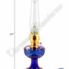 Aladdin Lincoln Drape Oil Lamp - Cobalt Blue 24"