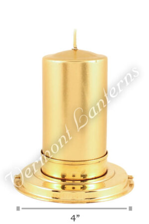 Candle Lantern Insert - Brass