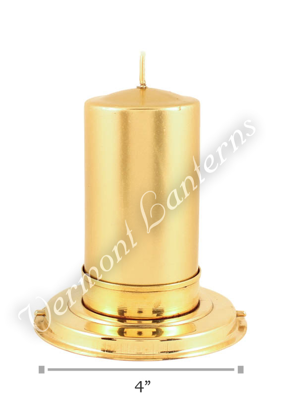 Candle Lantern Insert - Brass