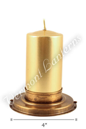 Candle Lantern Insert - Antique Brass