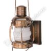Electric Lantern - Ships Lanterns Antique Brass Anchor Lamp - 12" Custom Wall Mount