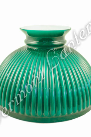 10" Green Ribbed Glass Shade #N301