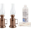 Oil Lanterns Gift Set - 4 Antique