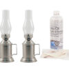Oil Lanterns Gift Set - 4 Pewter