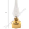 Oil Lamps Brass "Dorset" Table Lamp - 12"