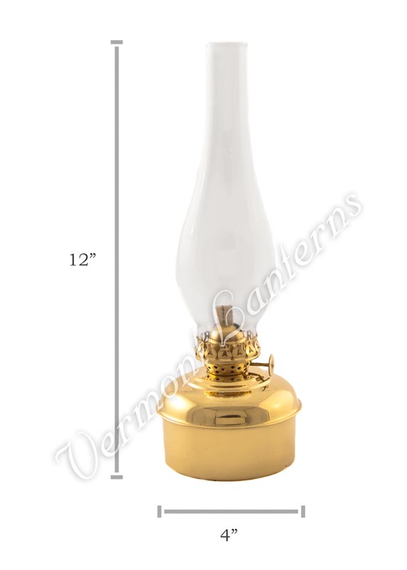Oil Lamps - Brass "Dorset" Wall Lamp 12"