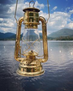 Brass Hurricane Lantern