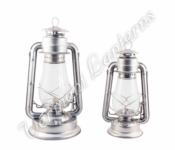 Hurricane Lanterns - Galvanized w/ Hooded Reflector - 15"