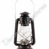 Hurricane Lantern - Galvanized Steel Black - 12"