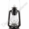 Hurricane Lantern - Galvanized Steel Black - 15"