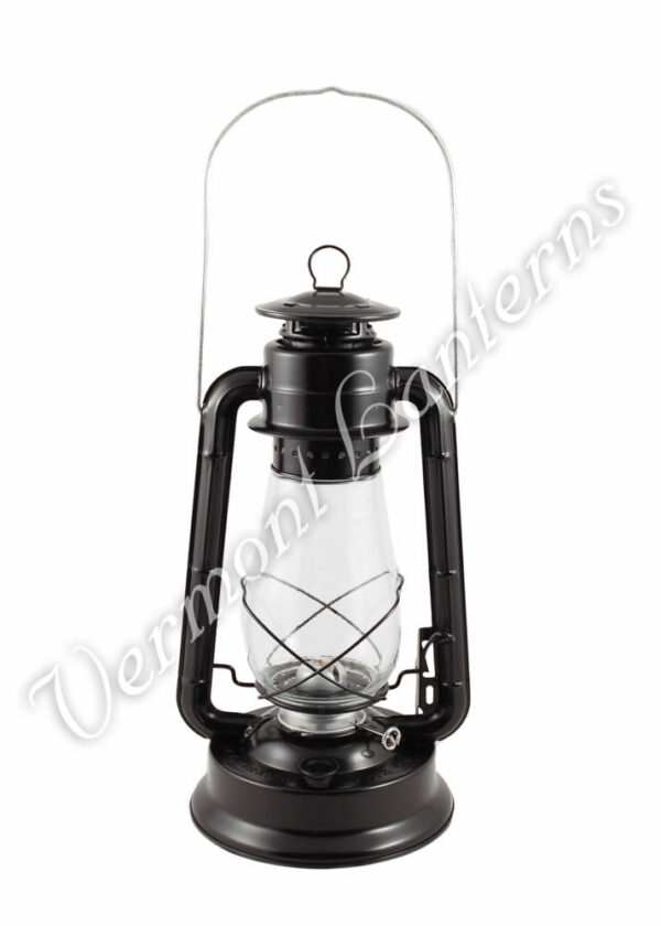 Hurricane Lantern - Galvanized Steel Black - 15"