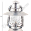 Hurricane Lanterns - Galvanized w/ Hooded Reflector - 15"