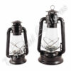 Hurricane Lantern - Galvanized Steel Black - 15"