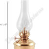 Mini Oil Lamp Chimney #6 - 1 1/4" x 4 1/2"