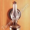 Oil Lamps - Antique Brass Mini Wall Lamp 6.5"