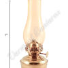 Oil Lanterns - Brass Mini XL 7" - Amber Glass