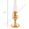 Oil Lantern - Brass "Equinox" Table Lamp - 19"