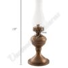 Oil Lantern - Antique Brass "Equinox" Table Lamp 19"