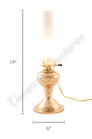Oil Lamp Chimney #4 Frosted Glass 3" x 10"