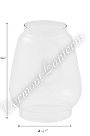 Replacement Glass Patio Hurricane Lantern 9"