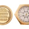 Nautical Gifts - Brass Pocket and Desk Compass - 4"