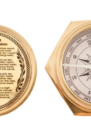 Nautical Gifts - Brass Pocket and Desk Compass - 4"