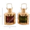 Ships Lantern Brass Port & Starboard - 11"